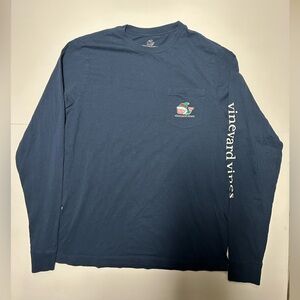 Vineyard Vines‎ Child Merry Christmas Navy Tee-Will change to current year